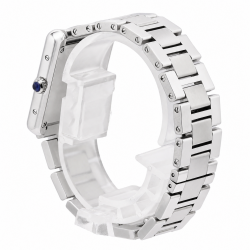 Cartier Tank Solo Small W5200013 White Dial Stainless Steel Watc